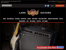 Tablet Screenshot of larkguitars.com